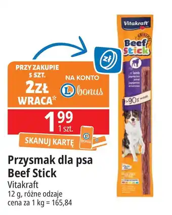 E.Leclerc Przysmak dla psa z jagnięciną Vitakraft Beef Stick oferta