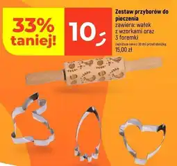 Dealz Zestaw przyborów do pieczneia: wałek + 3 foremki oferta