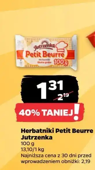 Netto Herbatniki petite beurre Jutrzenka be-be oferta