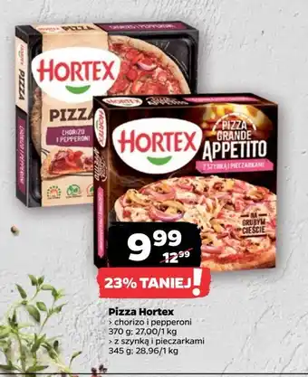 Netto Pizza chorizo i pepperoni Hortex oferta