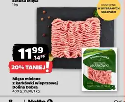 Netto Mięso mielone z karkówki wieprzowej Dolina dobra oferta