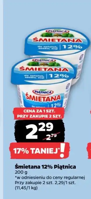 Netto Śmietana 12% Piątnica oferta