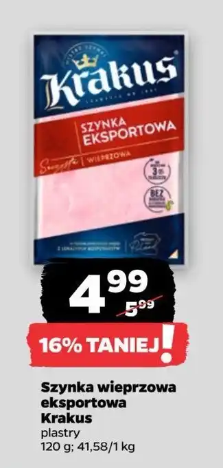 Netto Szynka eksportowa Krakus animex oferta