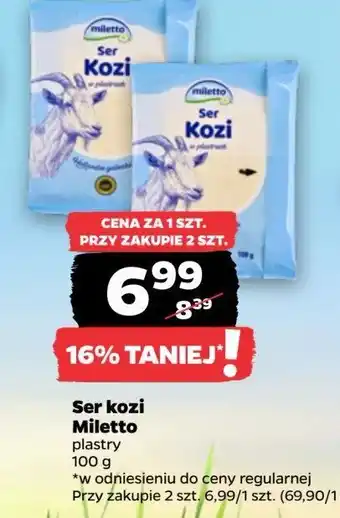 Netto Ser kozi plastry Miletto oferta