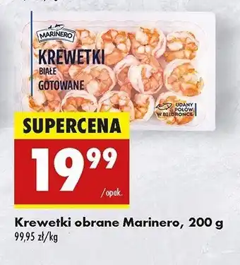 Biedronka Krewetki całe gotowane Marinero oferta