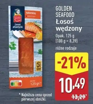 ALDI Łosoś wędzony naturalny Golden Seafood oferta