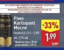 ALDI Piwo Karlsquell Mocne oferta