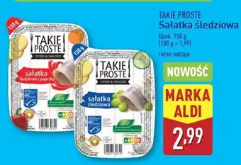 ALDI Sałatka śledziowa z papryką Takie Proste oferta