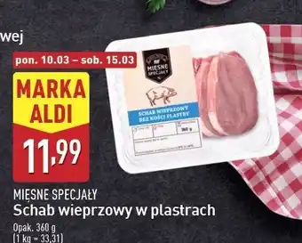 ALDI Schab wieprzowy bez kości Mięsne Specjały Zawsze Świeże (Aldi) oferta