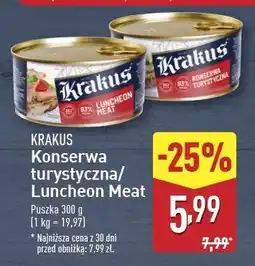 ALDI Konserwa turystyczna Krakus Animex oferta