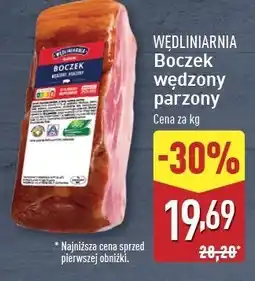 ALDI Boczek wędzony parzony Wędliniarnia Classic oferta