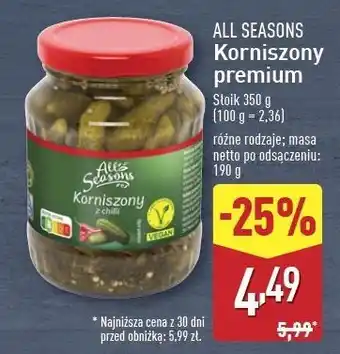 ALDI Korniszony premium All Seasons oferta