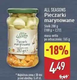 ALDI Pieczarki marynowane All Seasons oferta