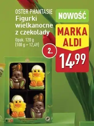 ALDI Figurki wielkanocne z czekolady Oster Phantasie oferta