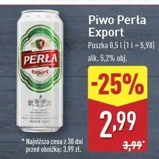 ALDI Piwo Perła Export oferta