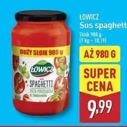 ALDI Sos spaghetti Łowicz oferta