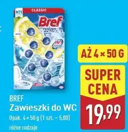 ALDI Kostka do wc 4 function lemon + ocean Bref Power Aktiv oferta