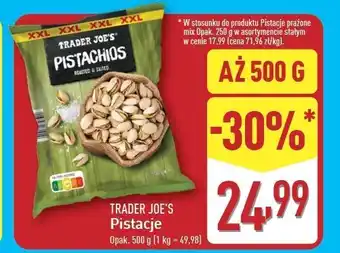 ALDI Pistacje kalifornijskie Trader Joe's oferta