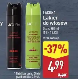 ALDI Lakier do włosów volume Lacura oferta