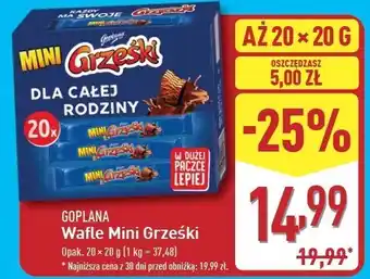 ALDI Wafelek kakaowy Grześki Mini oferta