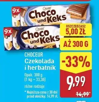 ALDI Batony mleczne Choceur oferta