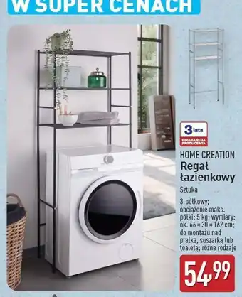 ALDI Regał łazienkowy 3 półki 162 x 66 30 cm Home Creation oferta