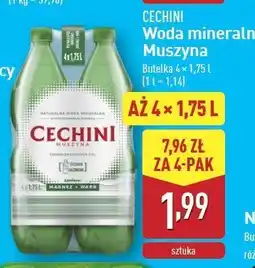 ALDI Woda lekko gazowana Muszyna Cechini oferta