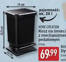 ALDI Kosz na śmieci 29 x 26 45.5 cm 20 l Home Creation oferta