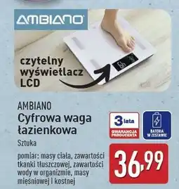 ALDI Waga cyfrowa łazienkowa Ambiano oferta