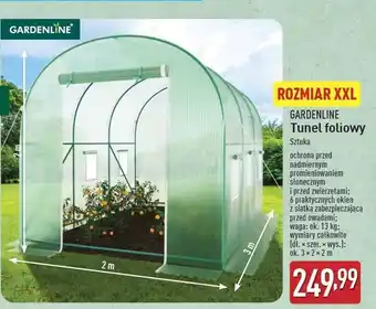 ALDI Tunel ogrodowy 3 x 2 m Gardenline oferta