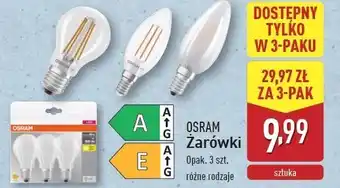 ALDI Żarówka led 4.9w świeczka Osram oferta