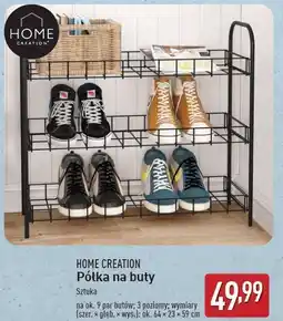 ALDI Półka na buty 64 x 23 59 cm Home Creation oferta