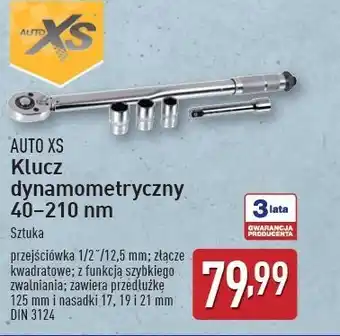 ALDI Klucz dynamometryczny nastawny 40-210 mm Auto Xs oferta