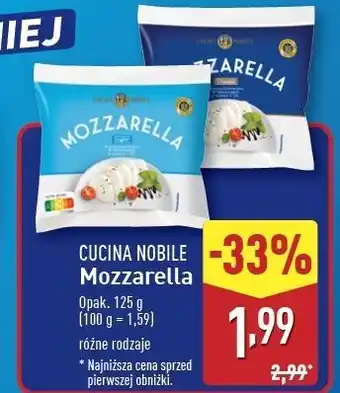 ALDI Mozzarella light Cucina Nobile oferta