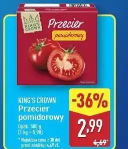 ALDI Przecier pomidorowy King's Crown (Aldi) oferta