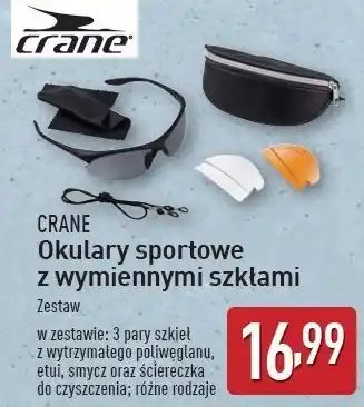 ALDI Okulary sportowe z wymiennymi szkłami Crane oferta