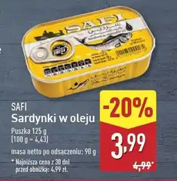 ALDI Sardynki w oleju Safi oferta