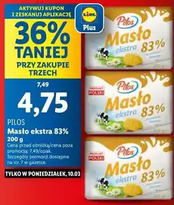 Lidl Masło ekstra 83% oferta