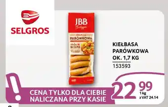 Selgros Kiełbasa parówkowa oferta