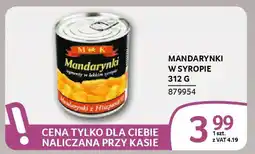 Selgros Mandarynki w syropie oferta