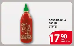 Selgros Sos sriracha oferta