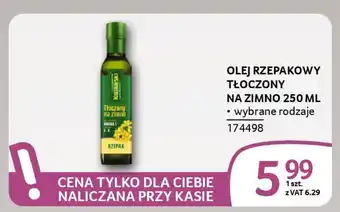 Selgros Olej rzepakowy tłoczony na zimno oferta