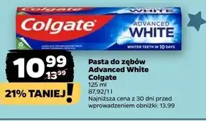 Netto Pasta do zębów Colgate Advanced White z aktywnymi mikrokryształkami czyszczącymi 125ml oferta