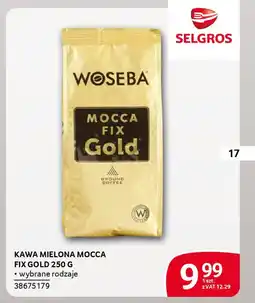 Selgros Kawa mielona mocca fix gold oferta