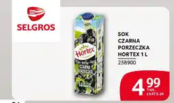 Selgros Sok czarna porzeczka hortex oferta