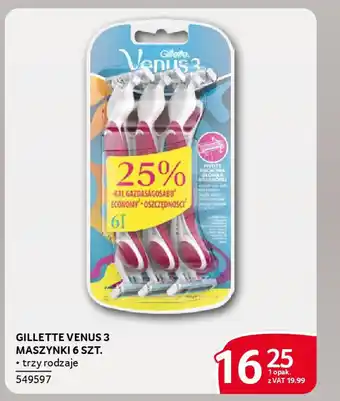 Selgros Gillette venus 3 maszynki oferta