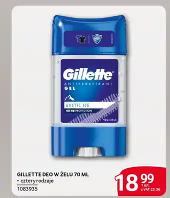 Selgros Gillette deo w żelu oferta