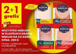 Biedronka WSZYSTKIE WĘDLINY W PLASTRACH KRAINA WĘDLIN NA CO DZIEŃ oferta