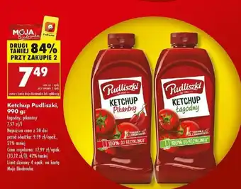 Biedronka Ketchup Pudliszki oferta