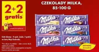 Biedronka CZEKOLADY MILKA oferta